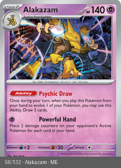 Meg - MEG - 56 - Alakazam - RARE - Holofoil