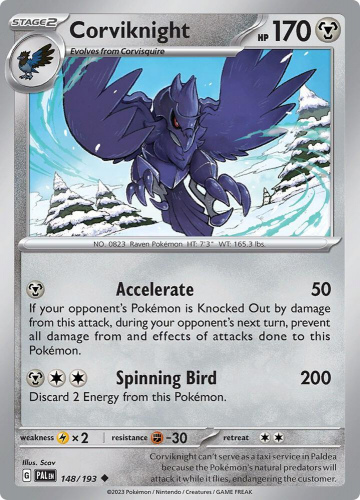 S&V - PAL - 148 - Corviknight - UNCOMMON - Normal