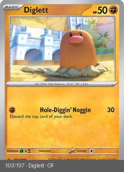 S&V - OBF - 103 - Diglett - COMMON - Normal
