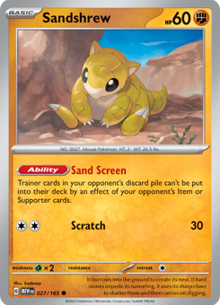 S&V - MEW (151) - 27 - Sandshrew - COMMON - Normal