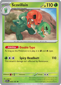 S&V - OBF - 25 - Scovillain - RARE - Holofoil