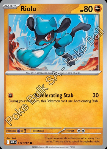 Meg - ASC - 112 - Riolu - COMMON - Friend Ball
