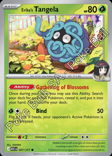 Meg - ASC - 7 - Erika's Tangela - COMMON - Poké Ball