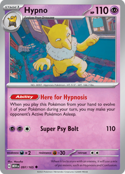 S&V - MEW (151) - 97 - Hypno - UNCOMMON - Normal