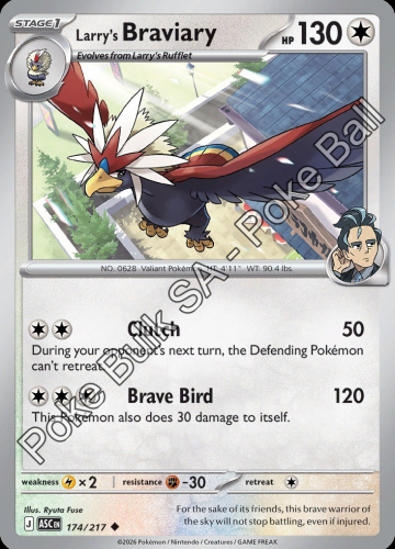 MEG ASC: Larry's Braviary 174/217 - Poké Ball