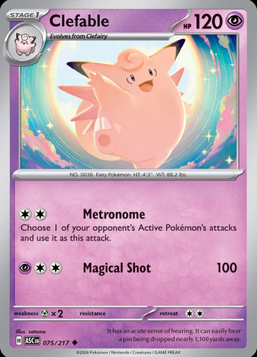 Meg - ASC - 75 - Clefable - UNCOMMON - Normal
