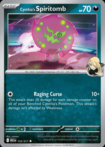 MEG ASC: Cynthia's Spiritomb 133/217