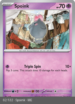 Meg - MEG - 62 - Spoink - COMMON - Normal