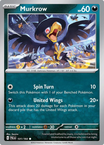 S&V - PAL - 131 - Murkrow - COMMON - Normal