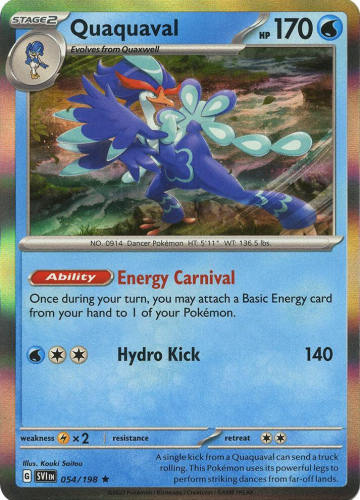 S&V - SVI - 54 - Quaquaval - RARE - Holofoil