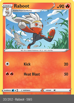 SwSh - SSH - 033 - Raboot - UNCOMMON - Normal