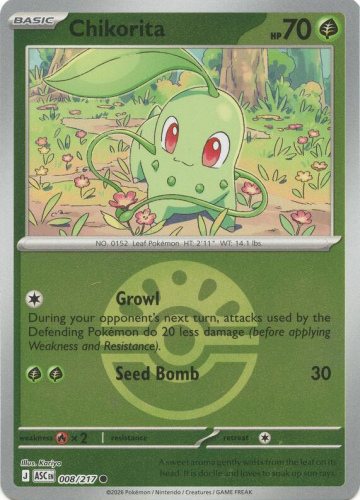 Meg - ASC - 8 - Chikorita - COMMON - Friend Ball