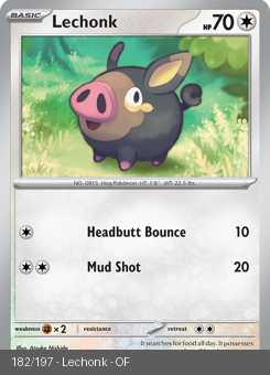 S&V - OBF - 182 - Lechonk - COMMON - Normal