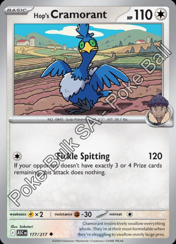 MEG ASC: Hop's Cramorant 177/217 - Poké Ball