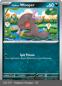 S&V - OBF - 126 - Paldean Wooper - COMMON - Normal