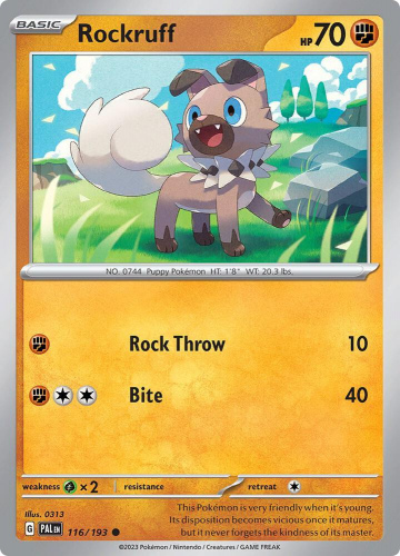 S&V - PAL - 116 - Rockruff - COMMON - Normal