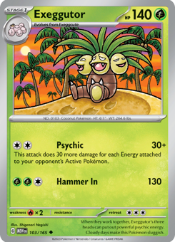 S&V - MEW (151) - 103 - Exeggutor - UNCOMMON - Normal