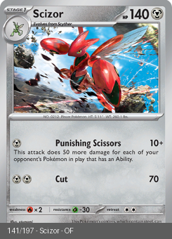 S&V - OBF - 141 - Scizor - RARE - Holofoil